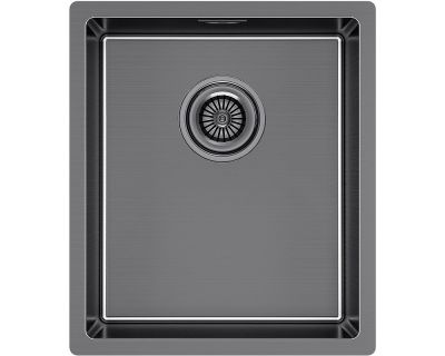 Кухонная мойка Paulmark Lassan 38 Uni LA38-GM вороненная сталь