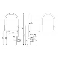 Смеситель PAULMARK TORNADO To213402-BC, (медный/брашированная медь)
