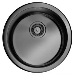 Мойка кухонная Omoikiri Toya 45-GM вороненая сталь