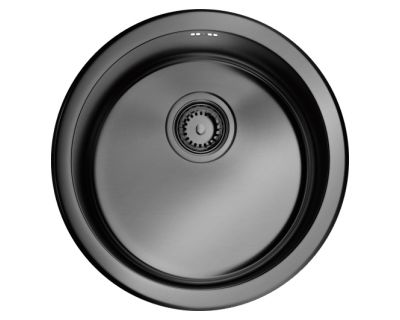 Мойка кухонная Omoikiri Toya 45-GM вороненая сталь