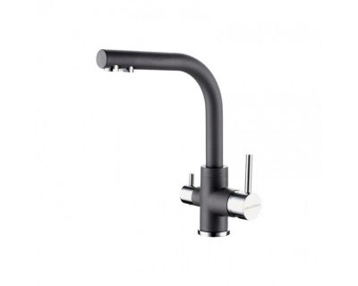 Смеситель PAULMARK ESSEN Es213011-402, (серый/серый металлик)