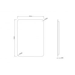 Зеркало Roxen Bella Smart Touch 50x70 с LED подсветкой и бесконтактным управлением