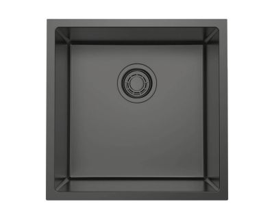 Кухонная мойка из нержавейки Omoikiri Tadzava 44-U/I-GM Ultra вороненая сталь
