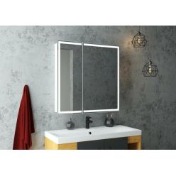 Шкаф с зеркалом Континент Allure LED 80x80 с подсветкой и датчиком движения