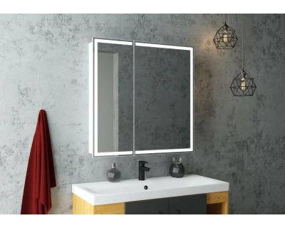 Шкаф с зеркалом Континент Allure LED 80x80 с подсветкой и датчиком движения