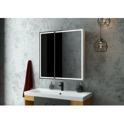 Шкаф с зеркалом Континент Allure LED 80x80 с подсветкой и датчиком движения