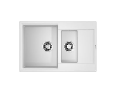 Кухонная мойка Omoikiri Daisen 78-2T WH Tetogranit/белый