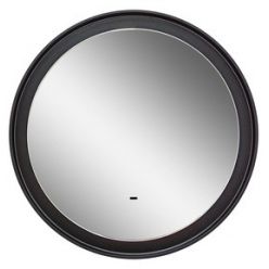 Зеркало КОНТИНЕНТ Planet Black LED D1000 ореольная холодная подсветка и Б/К сенсор
