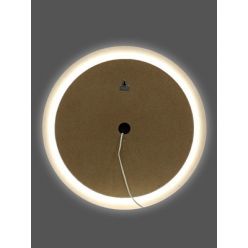 Зеркало КОНТИНЕНТ Planet Black LED D1000 ореольная холодная подсветка и Б/К сенсор