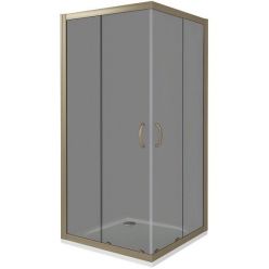 Душевой уголок Good Door Jazze CR-80-B-BR, 80 х 80 х 185 см, стекло тонированное бронза, бронза, ДЖ00039 Душевой уголок Good Door Jazze CR-80-B-BR, 80 х 80 х 185 см, стекло тонированное бронза, бронза, ДЖ00039