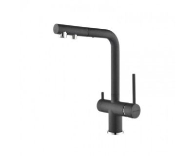 Смеситель PAULMARK SERPENTINE Se213222-DG, (серый/графит)