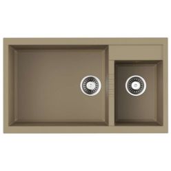 Кухонная мойка Omoikiri Tedori 86-2-LB-CH Tetogranit/шампань