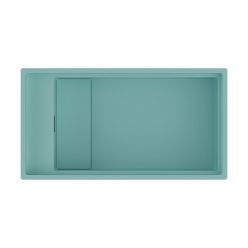 Кухонная мойка Omoikiri Kinaru PRO 86-U/I AZ Artceramic/azur blue