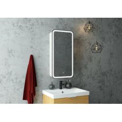 Шкаф с зеркалом Континент Elliott LED 40x80 с подсветкой и сенсорным управлением правый