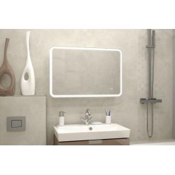 Шкаф с зеркалом Misty Токио МВК010 белый