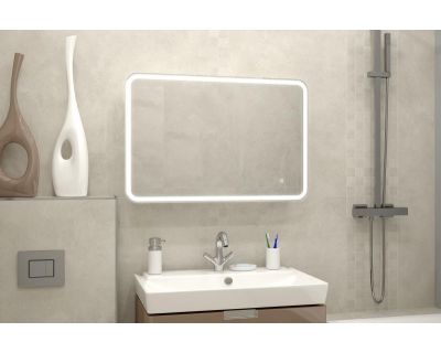 Шкаф с зеркалом Misty Токио МВК010 белый