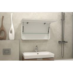 Шкаф с зеркалом Misty Токио МВК010 белый