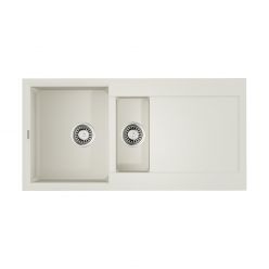 Кухонная мойка Omoikiri Sakaime 100-2-WH Tetogranit/белый