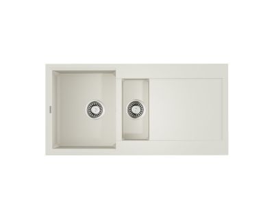 Кухонная мойка Omoikiri Sakaime 100-2-WH Tetogranit/белый