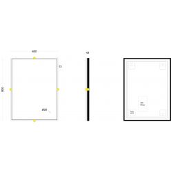 Зеркало Roxen Cler 510010-60 60x80 с сенсорным управлением