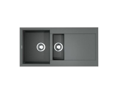 Кухонная мойка Omoikiri Sakaime 100-2-GR Tetogranit/leningrad grey