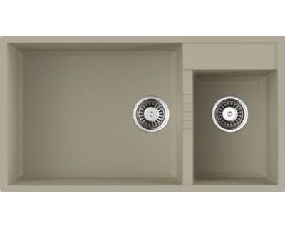 Кухонная мойка Omoikiri Tedori 85-2-U-BE Tetogranit/ваниль