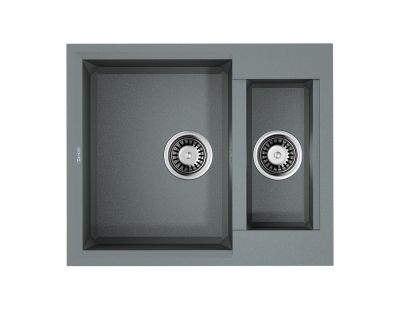 Кухонная мойка Omoikiri Sakaime 60-2-GR Tetogranit/leningrad grey