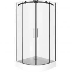 Душевой уголок Good Door Galaxy R-TD-100-C-B, 100 х 100 х 195 см, стекло прозрачное, профиль черный, ГЛ00019 Душевой уголок Good Door Galaxy R-TD-100-C-B, 100 х 100 х 195 см, стекло прозрачное, профиль черный, ГЛ00019