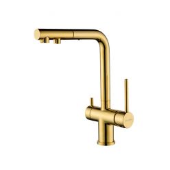 Смеситель PAULMARK SERPENTINE Se213222-G, (золото)