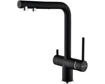 Смеситель для кухни Paulmark Serpentine Se213222-401 антрацит