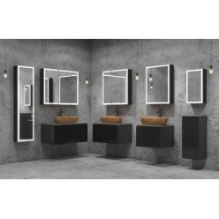 Шкаф с зеркалом Континент Mirror Box LED 60х80 с подсветкой и сенсорным управлением