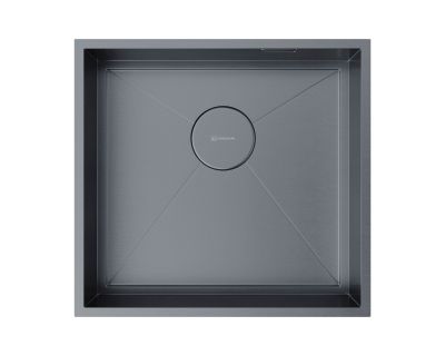 Кухонная мойка из нержавейки Omoikiri Kasen 48-26-INT-GM вороненая сталь