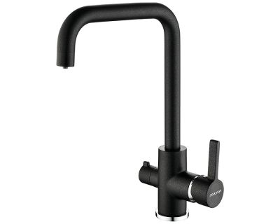 Смеситель для кухни Paulmark Logas Lo213021-418 чёрный металлик