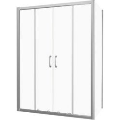 Душевая дверь Good Door Latte WTW-TD-150-C-WE, 150 х 185 см, стекло прозрачное, профиль белый, ЛА00030