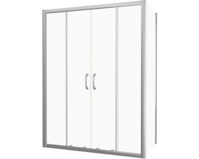 Душевая дверь Good Door Latte WTW-TD-150-C-WE, 150 х 185 см, стекло прозрачное, профиль белый, ЛА00030