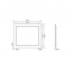 Зеркало Roxen Bliss 80x70 с LED подсветкой