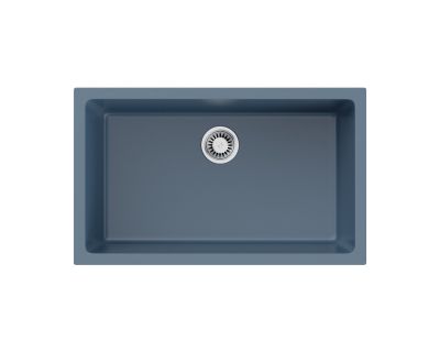 Кухонная мойка из керамики Omoikiri Okinoshima 76-U/I-SB Natceramic/smoky blue