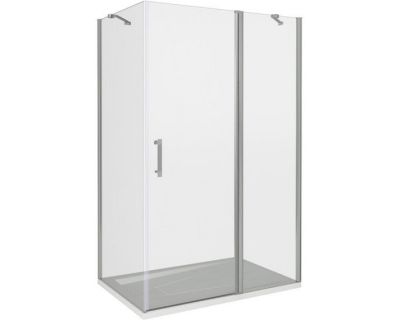 Душевая дверь в нишу Good Door Mokka WTW-120-C-WE, 120 х 185 см, стекло прозрачное, белый, МК00006