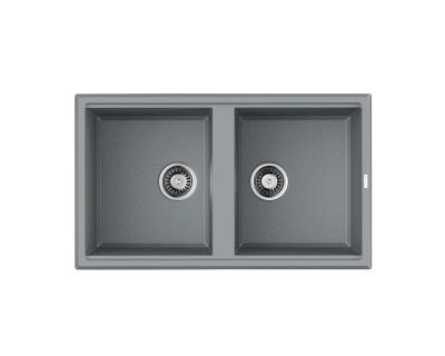 Кухонная мойка Omoikiri Tedori 86-2-GR Tetogranit/leningrad grey