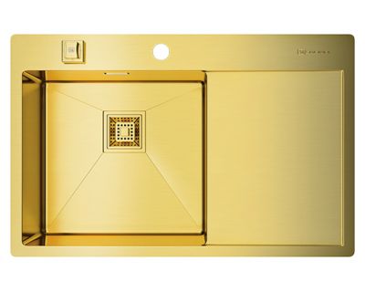 Мойка кухонная Omoikiri Akisame 78-LG-L 4973085 светлое золото