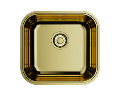 Кухонная мойка из нержавейки Omoikiri OMI 44-U/I-LG светлое золото