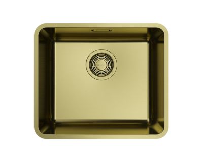 Кухонная мойка из нержавейки Omoikiri Omi 43-U/I-LG Ultra Mini светлое золото