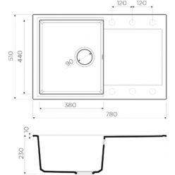 Мойка кухонная Omoikiri Daisen 78-BE 4993321 ваниль