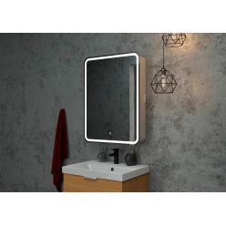 Шкаф с зеркалом Континент Elliott LED 55x80 с подсветкой и сенсорным управлением левый