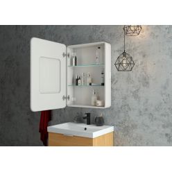 Шкаф с зеркалом Континент Elliott LED 55x80 с подсветкой и сенсорным управлением левый