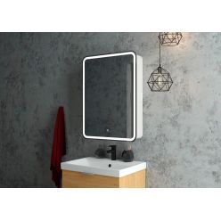 Шкаф с зеркалом Континент Elliott LED 55x80 с подсветкой и сенсорным управлением правый