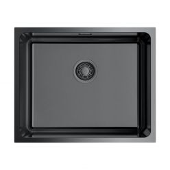 Кухонная мойка из нержавейки Omoikiri Tadzava 54-U/I-GM Ultra вороненая сталь