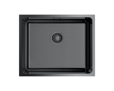 Кухонная мойка из нержавейки Omoikiri Tadzava 54-U/I-GM Ultra вороненая сталь