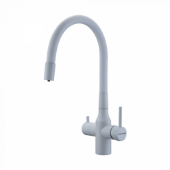 Смеситель PAULMARK SALIX Sa213419-431, (белый/белый матовый)