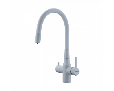 Смеситель PAULMARK SALIX Sa213419-431, (белый/белый матовый)